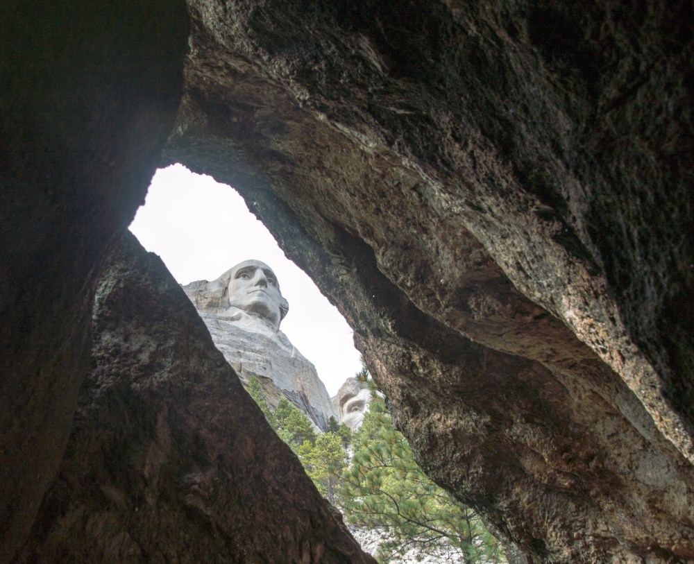 view through the cave